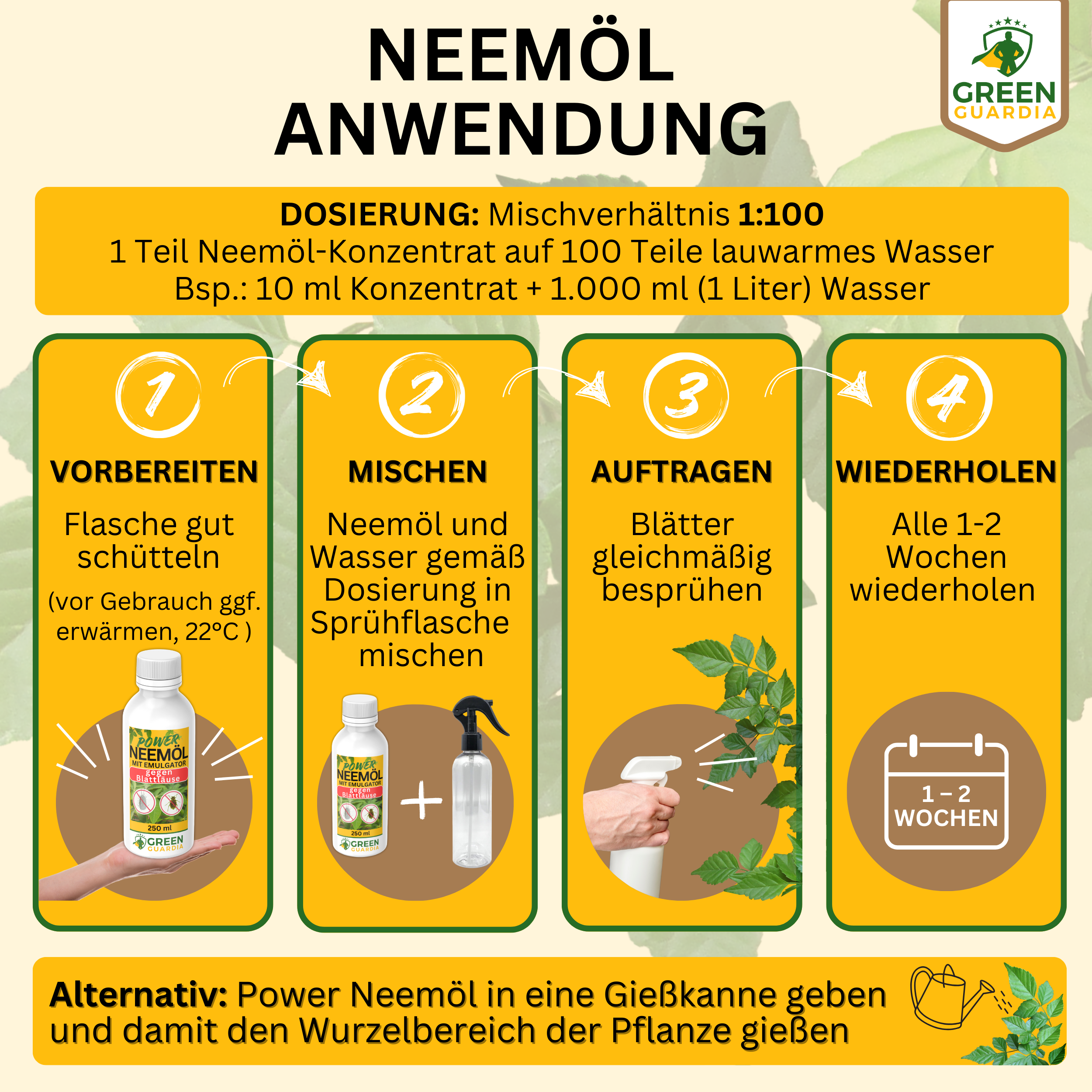 Power Neem oil against aphids and mealybugs