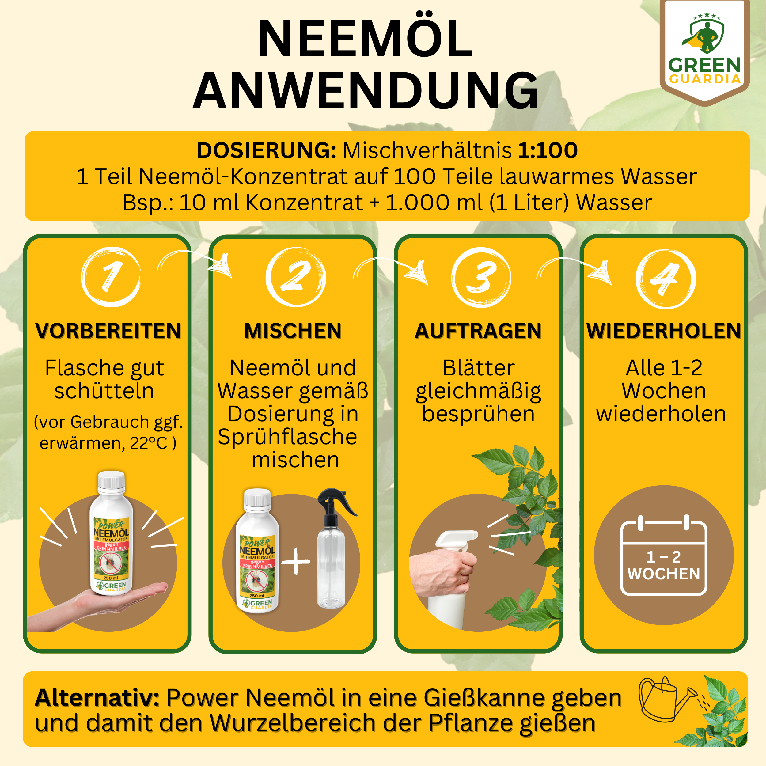 Power Neem olie mod spindemider