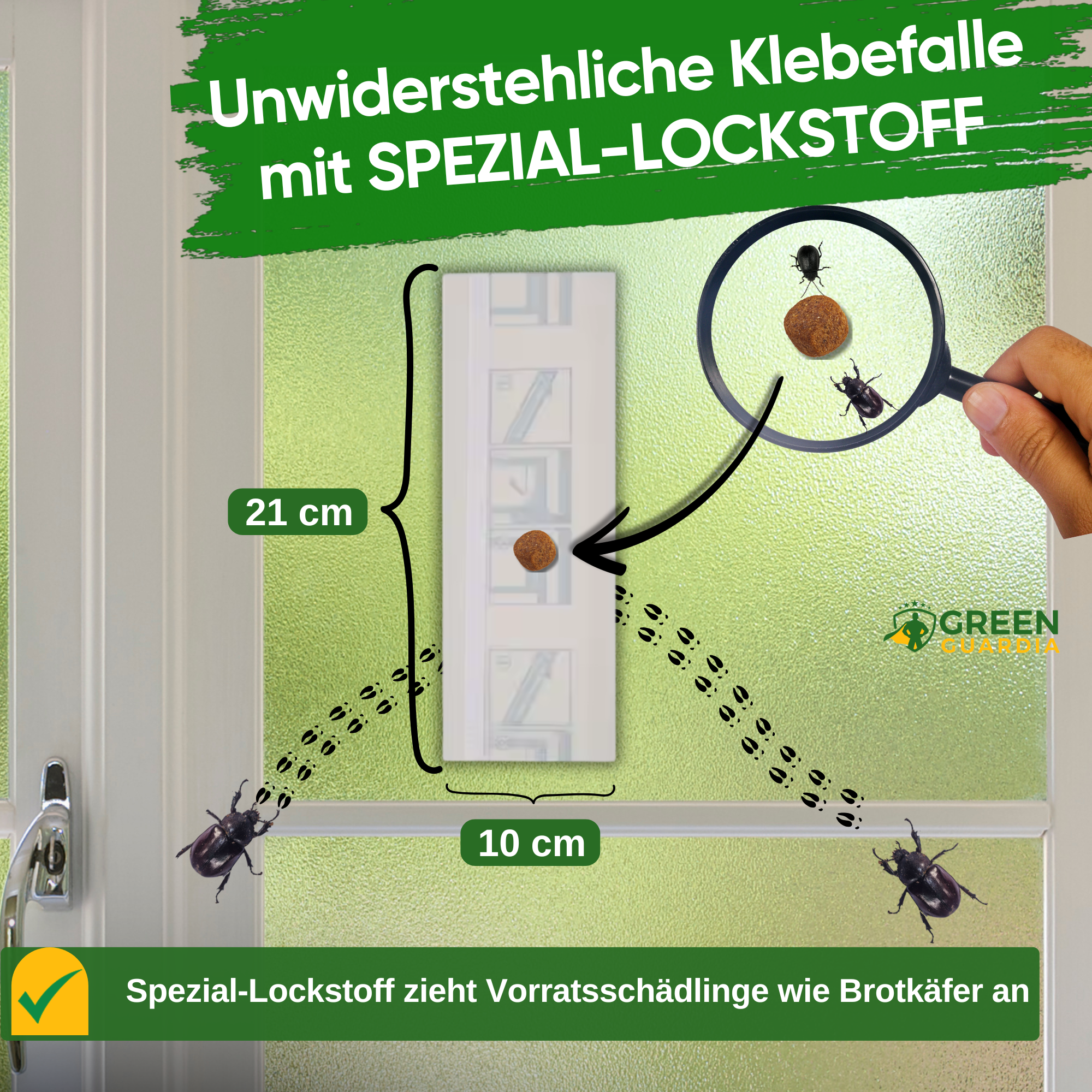 Brødbille-vinduesfælde med specielt lokkemiddel