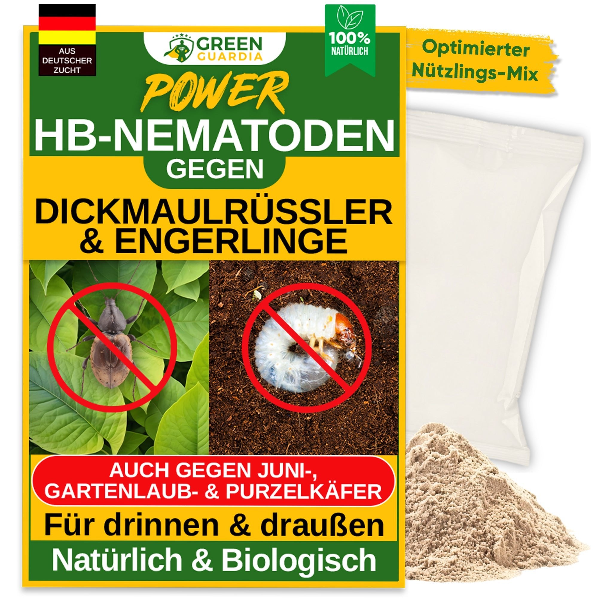 HB - Nematoden gegen Dickmaulrüssler & Engerlinge - Green Guardia - Ihr Experte für Schädlinge und Pflanzen