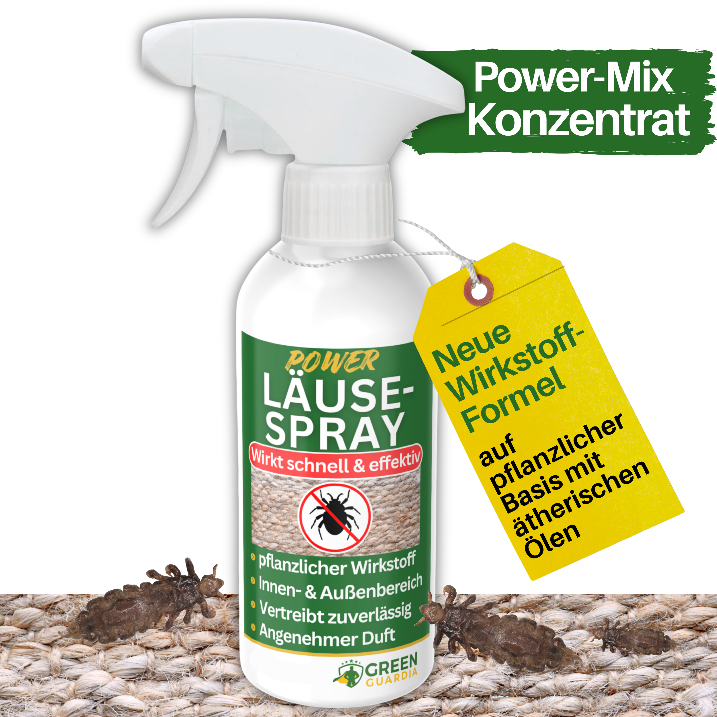 Lusespray med kraftfuld koncentrat