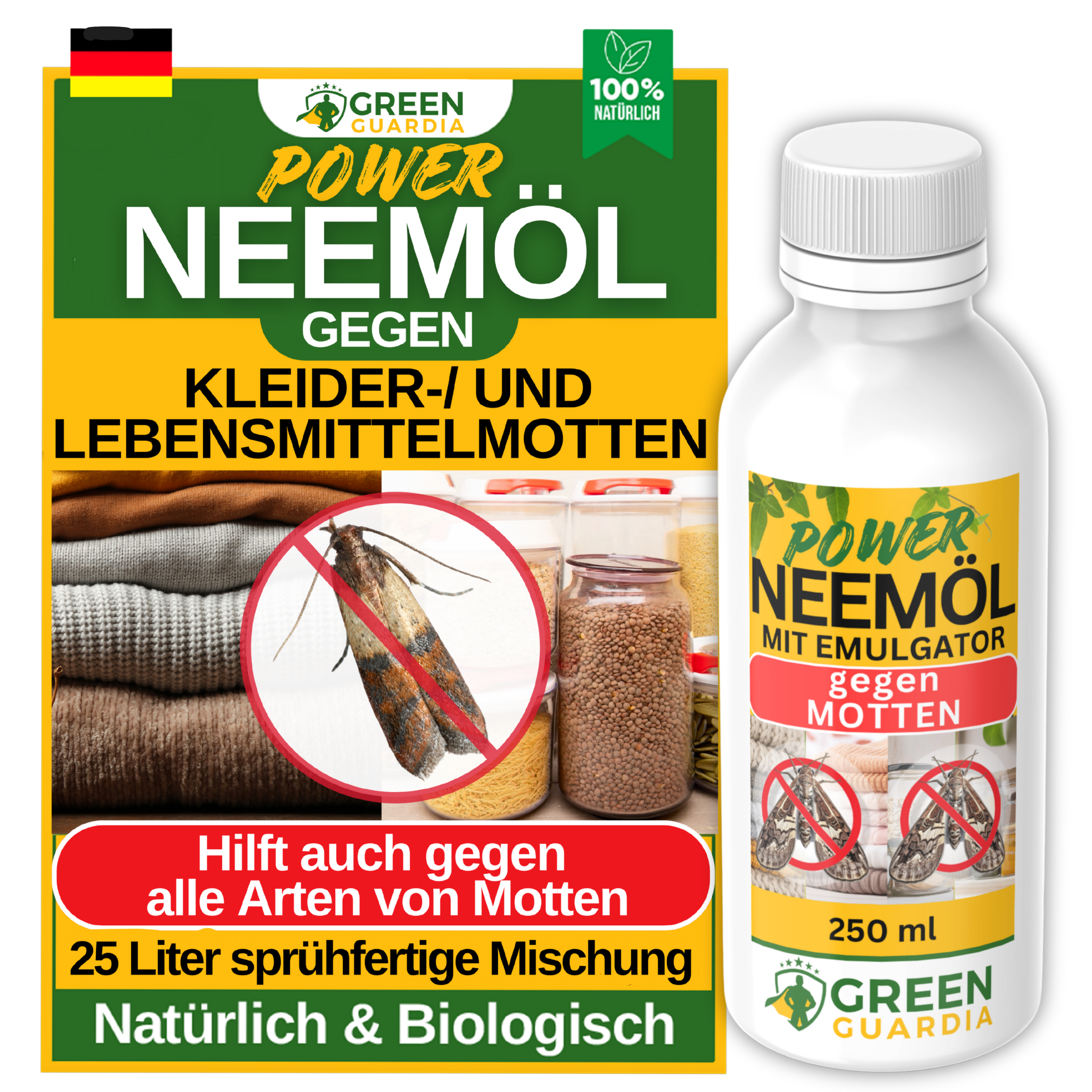 Power Neem-olie mod mad- og tøjmøl