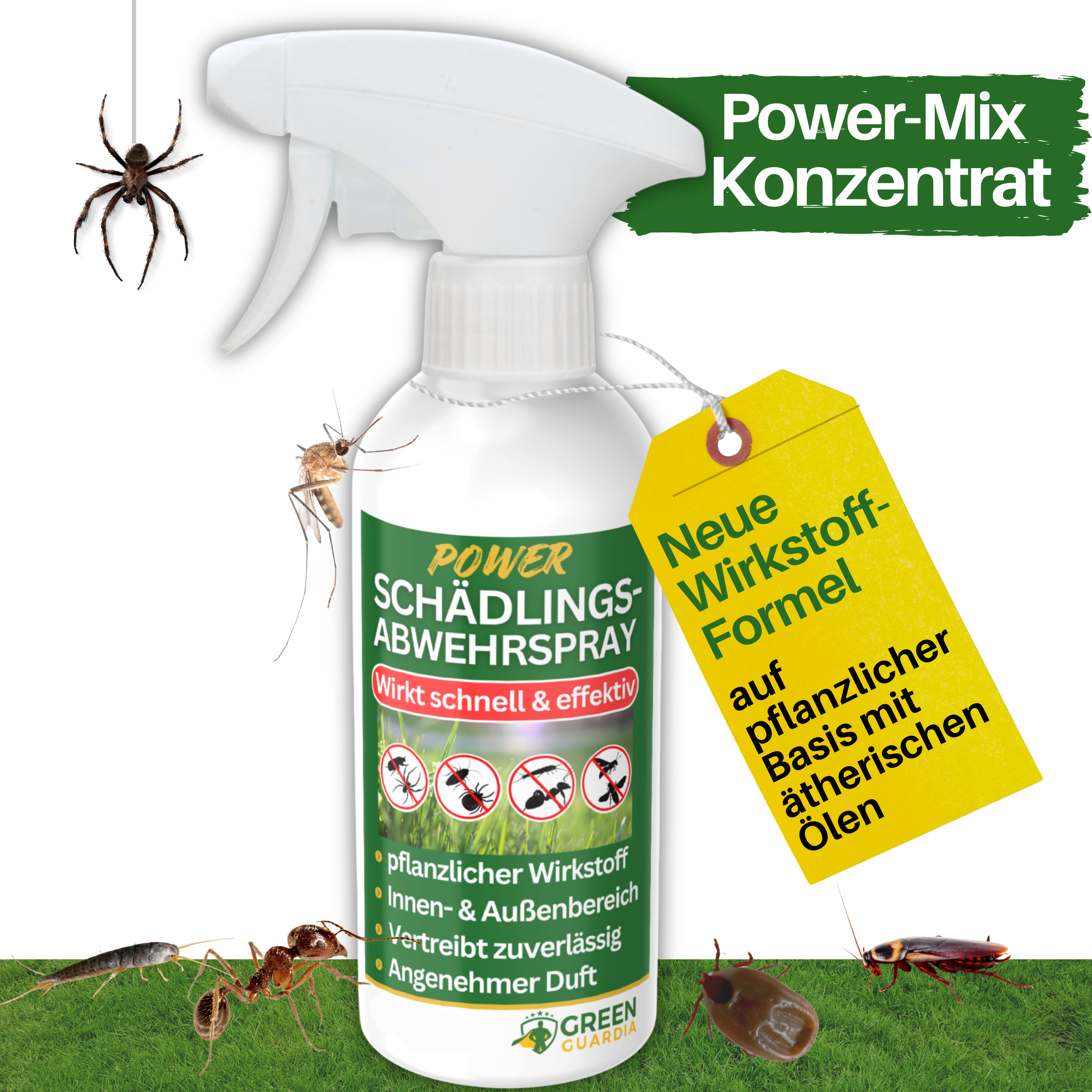 Skadedyrsbekæmpende spray med kraftfuld koncentrat