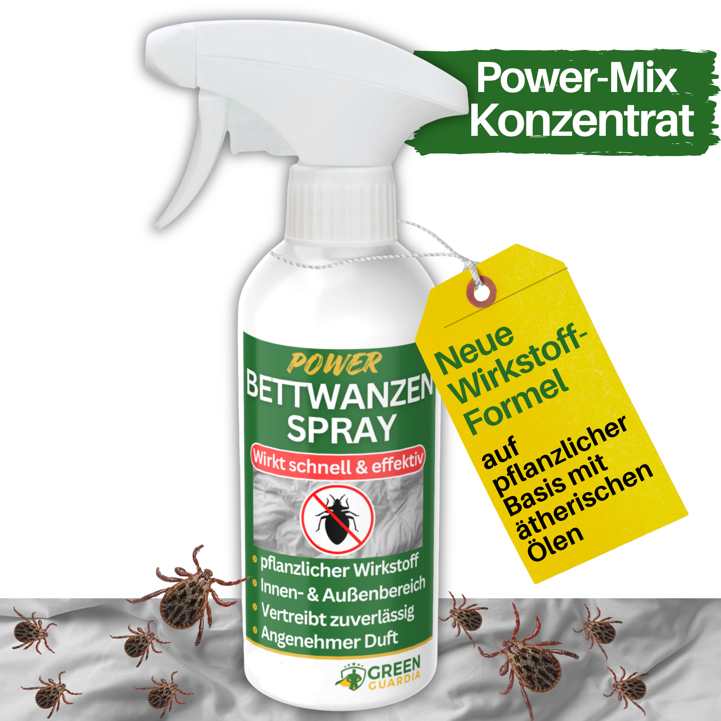 Væggelusafvisende spray med kraftigt koncentrat