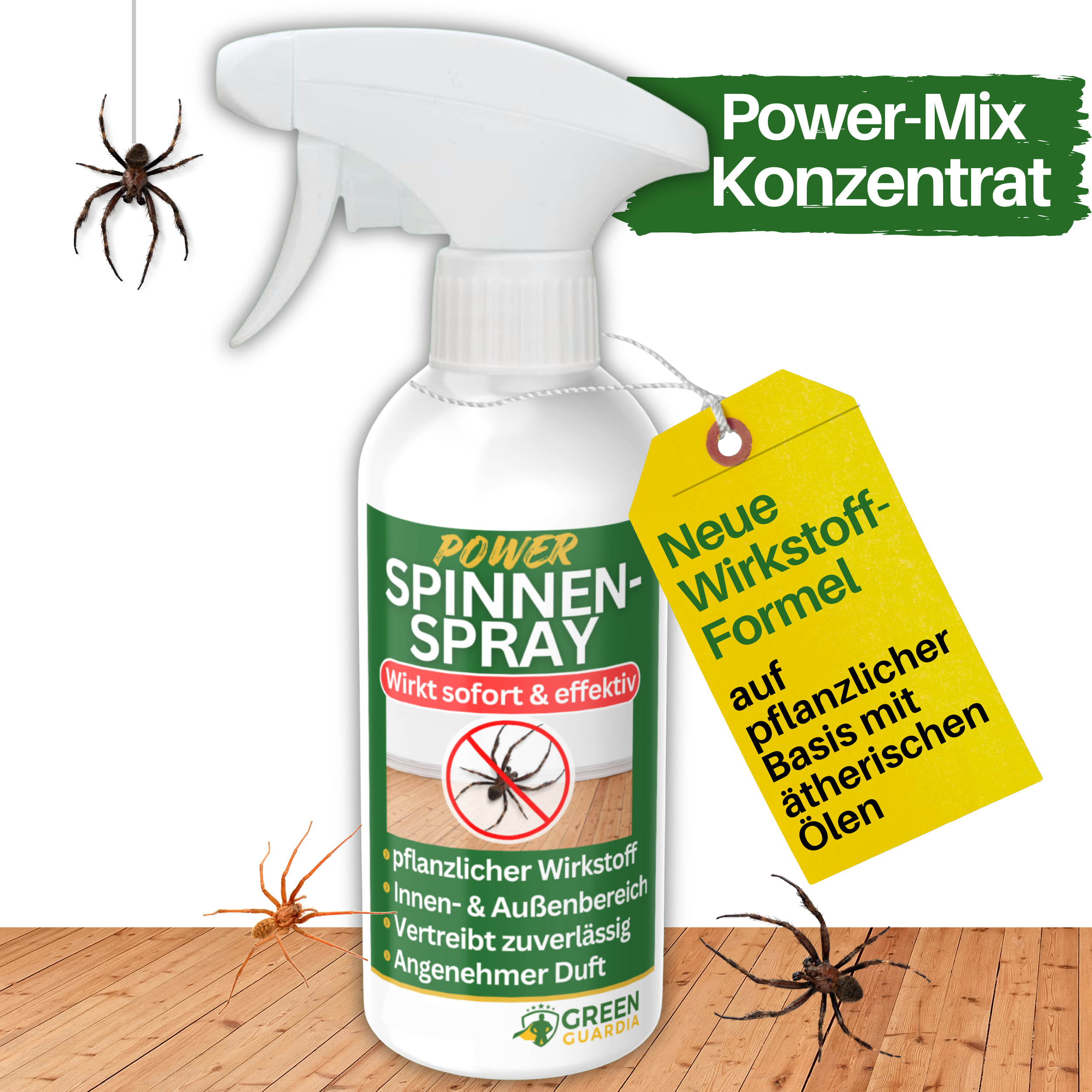 Edderkopafvisende spray med kraftfuld koncentrat