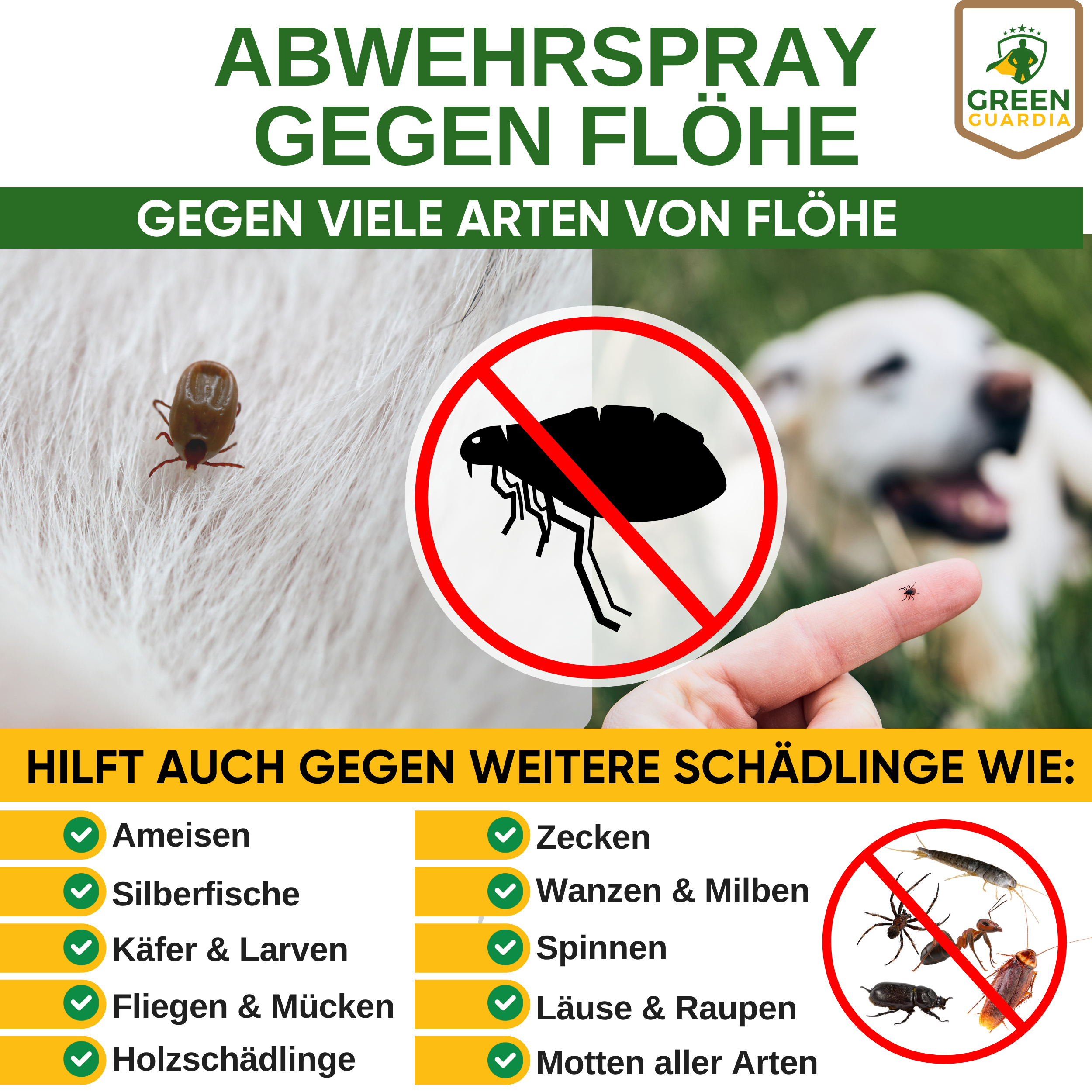 Loppespray med kraftigt koncentrat til hunde
