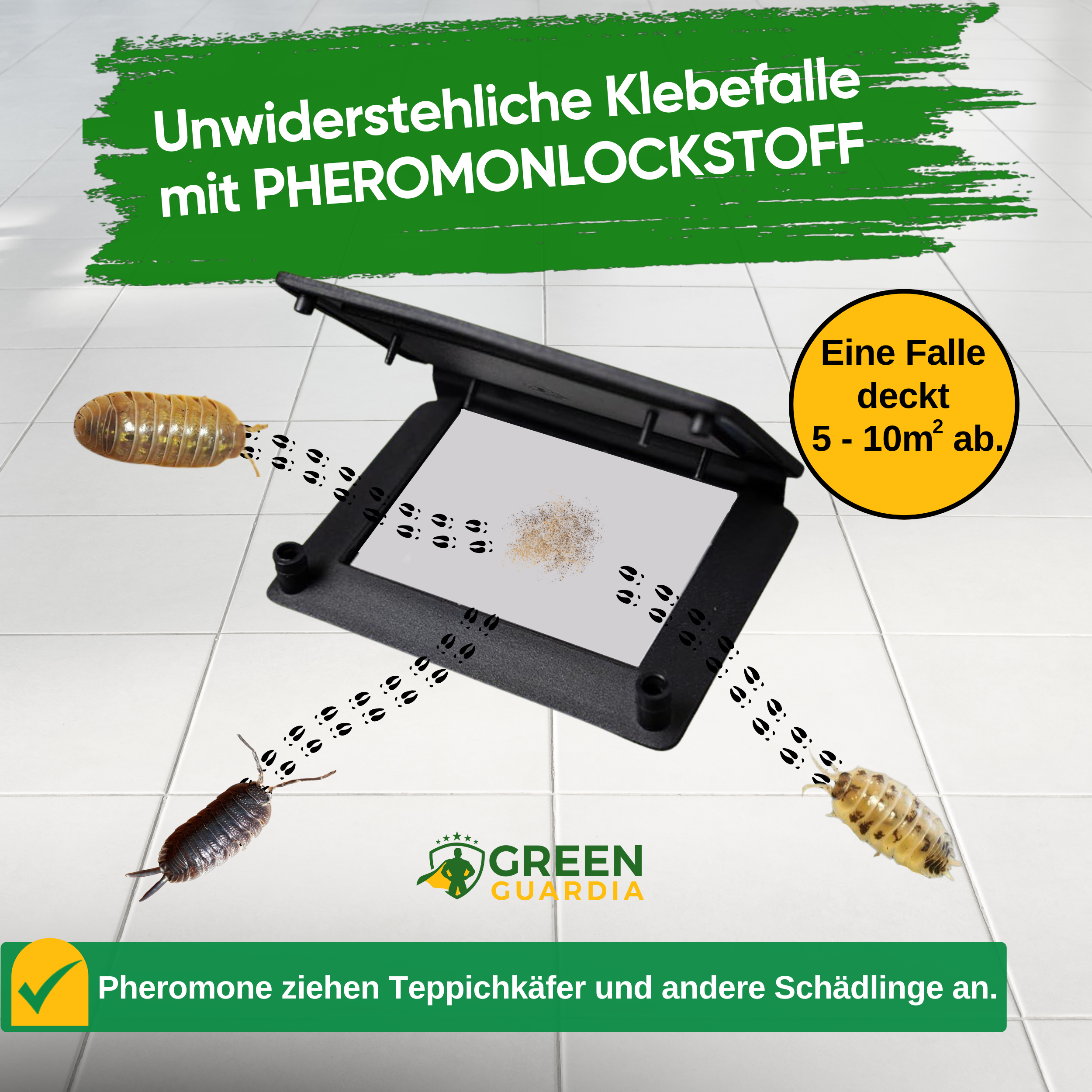Woodlice trap with pheromone attractant 