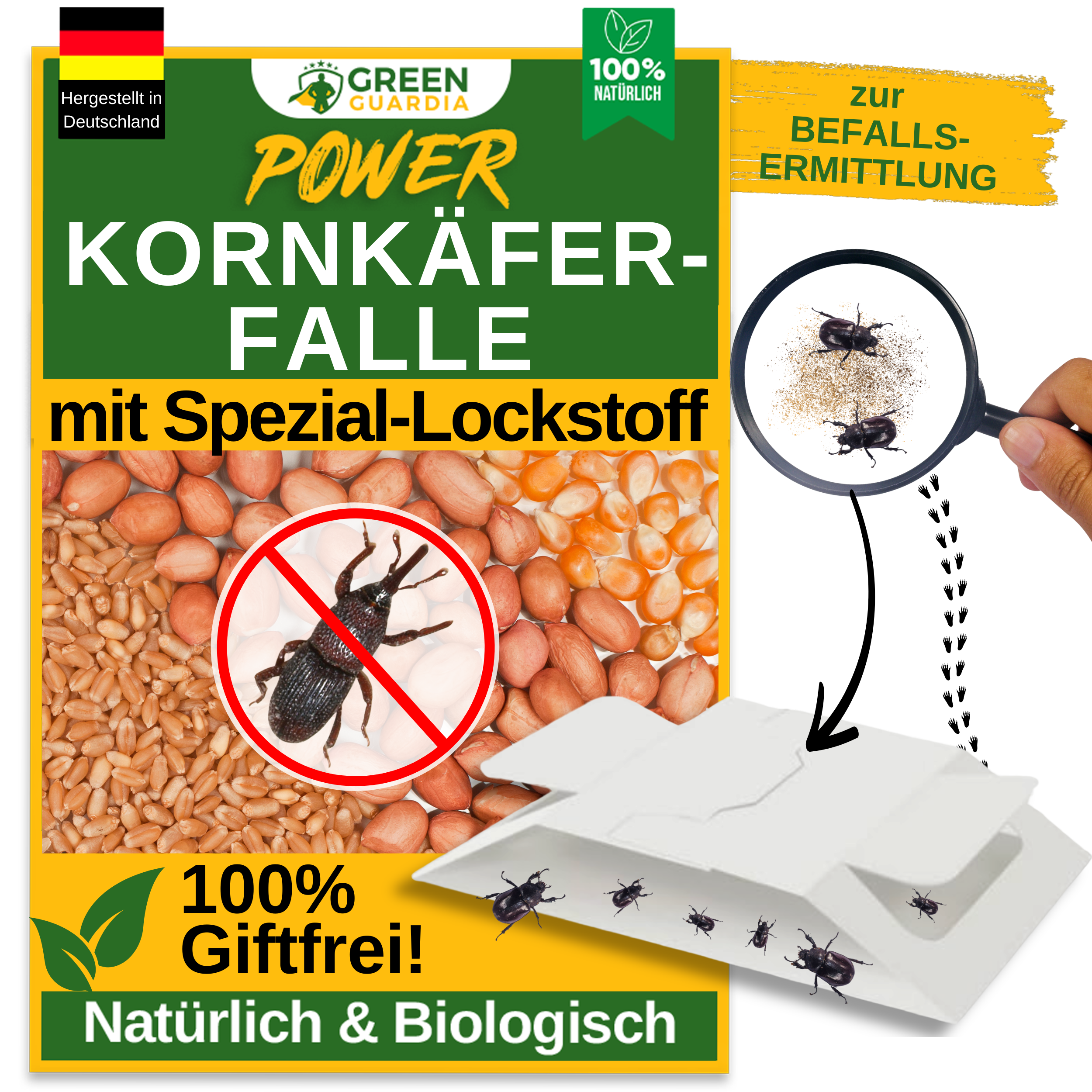Kornbillefælde med specielt lokkemiddel