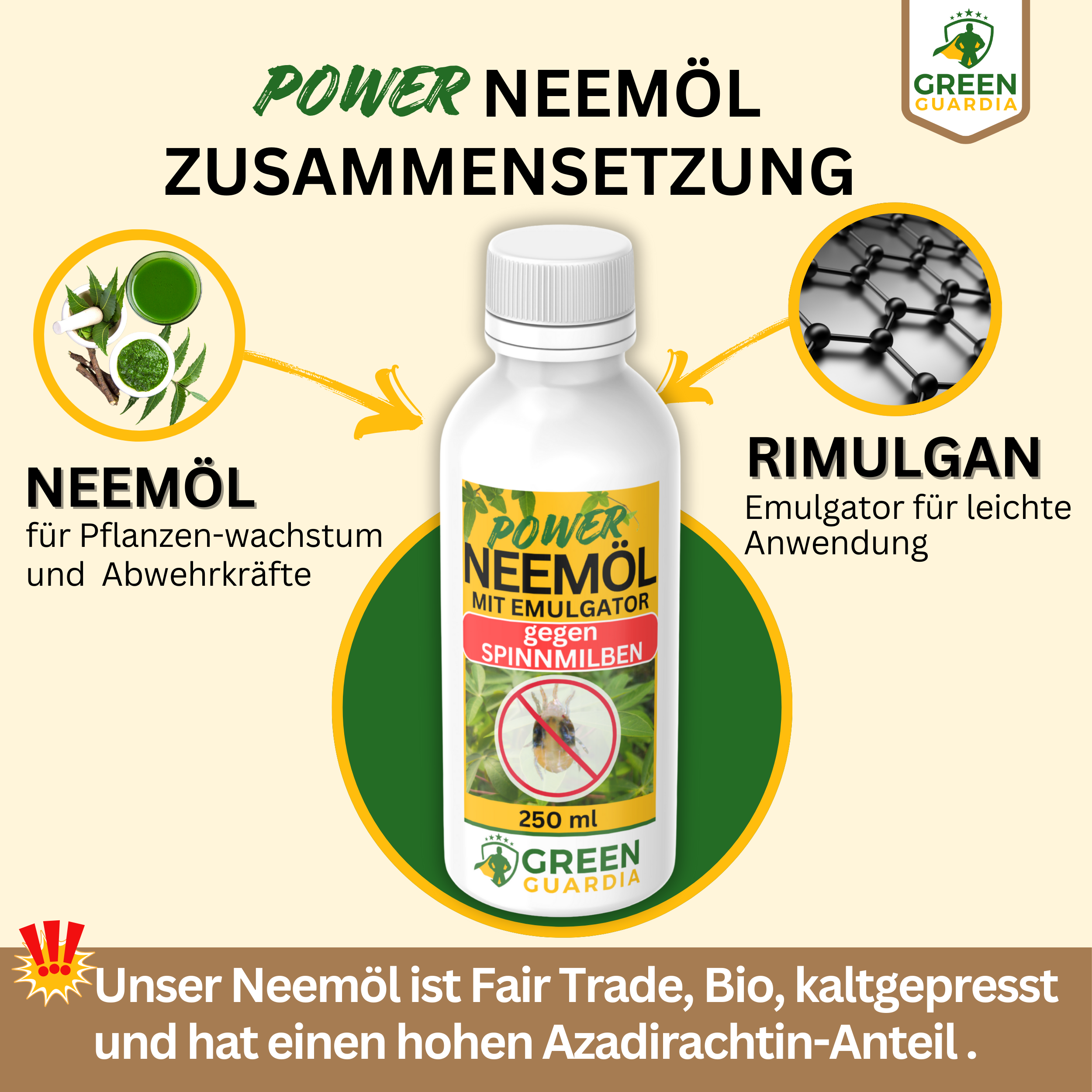 Power Neem olie mod spindemider
