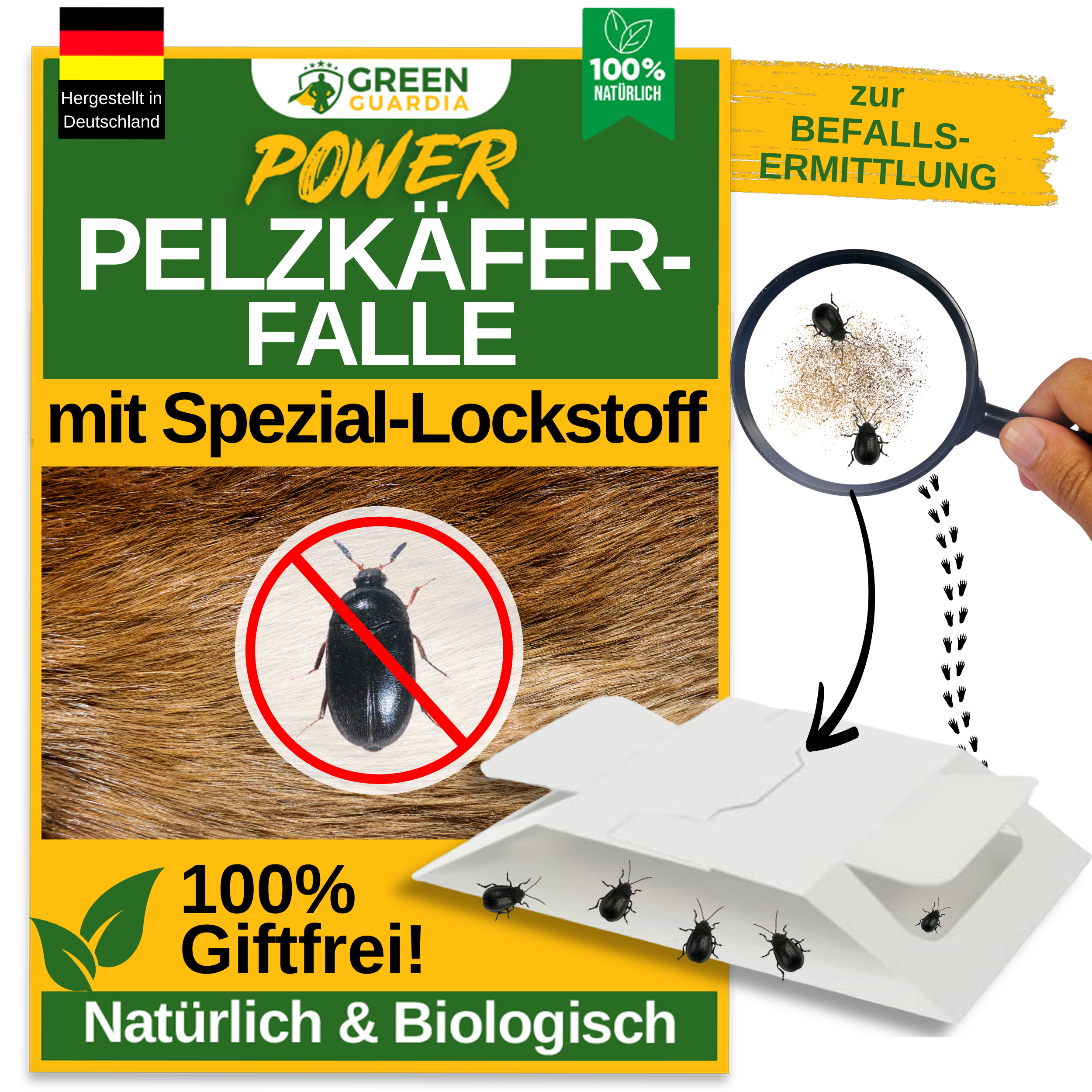 Pelsbillefælde med specielt lokkemiddel