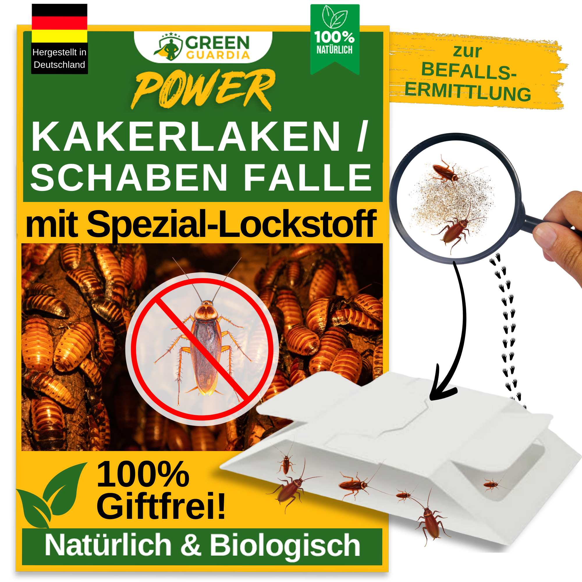 Kakerlakfælde med særligt lokkemiddel