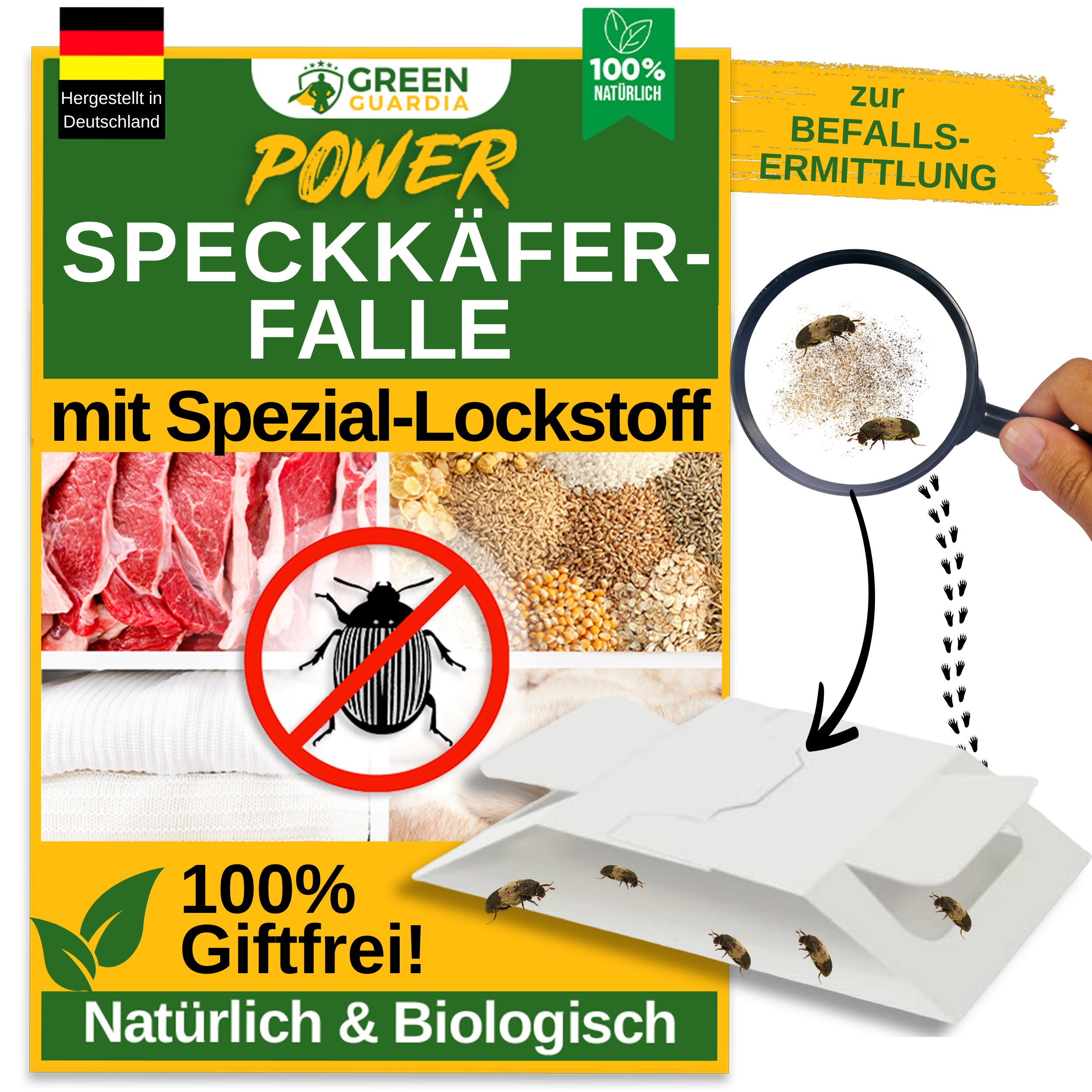 Billefælde til spisekammer med specielt lokkemiddel