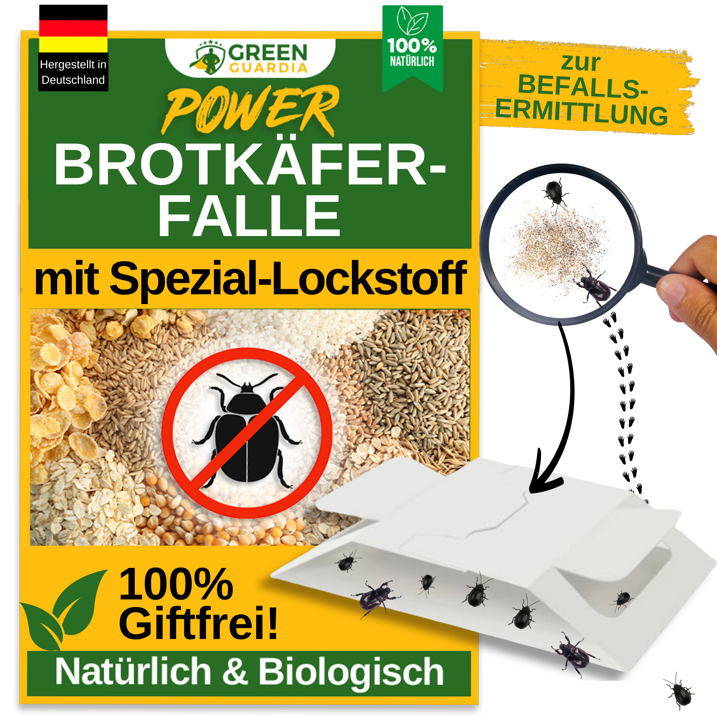 Brødbillefælde med specielt lokkemiddel