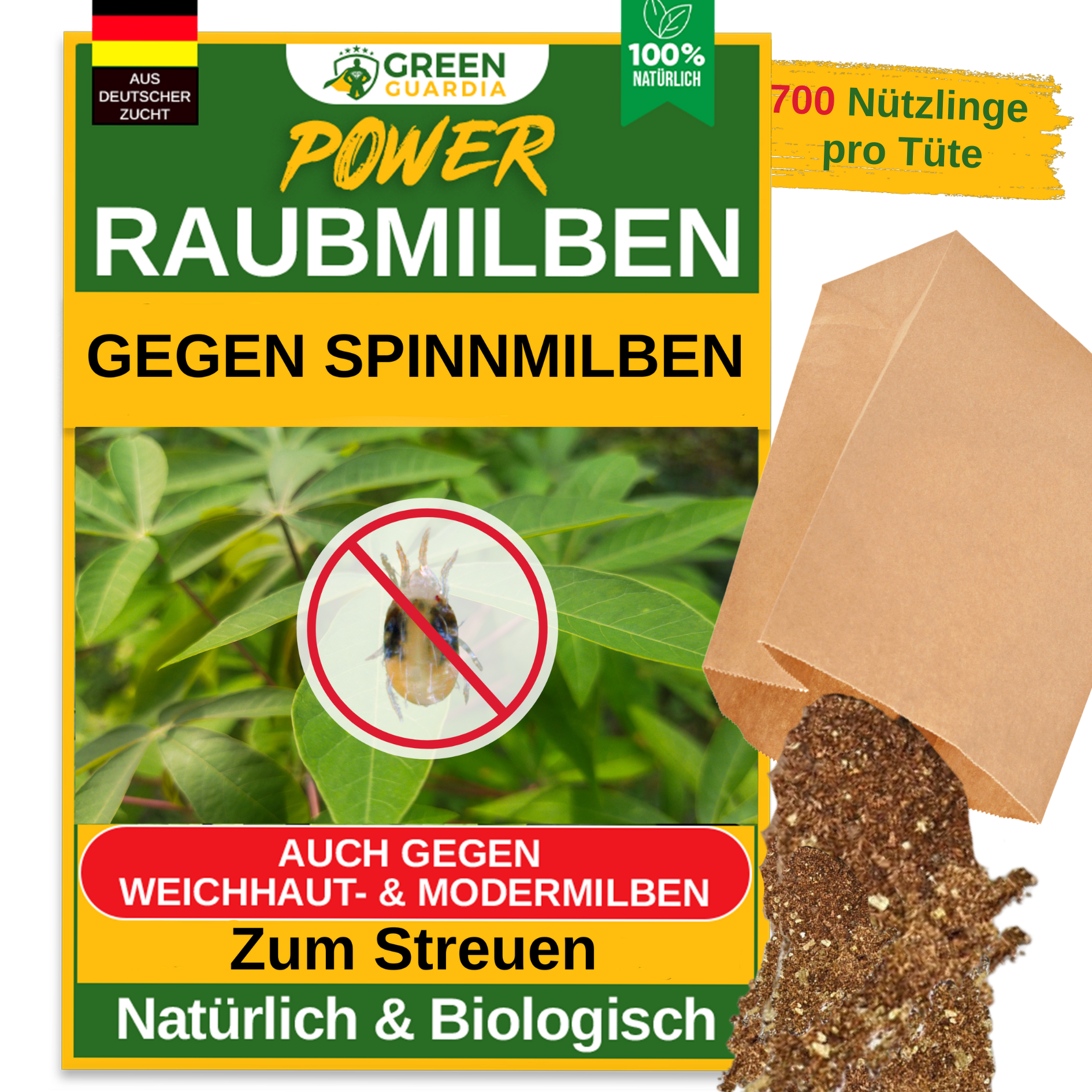 Rovmider mod spindemider – løst produkt