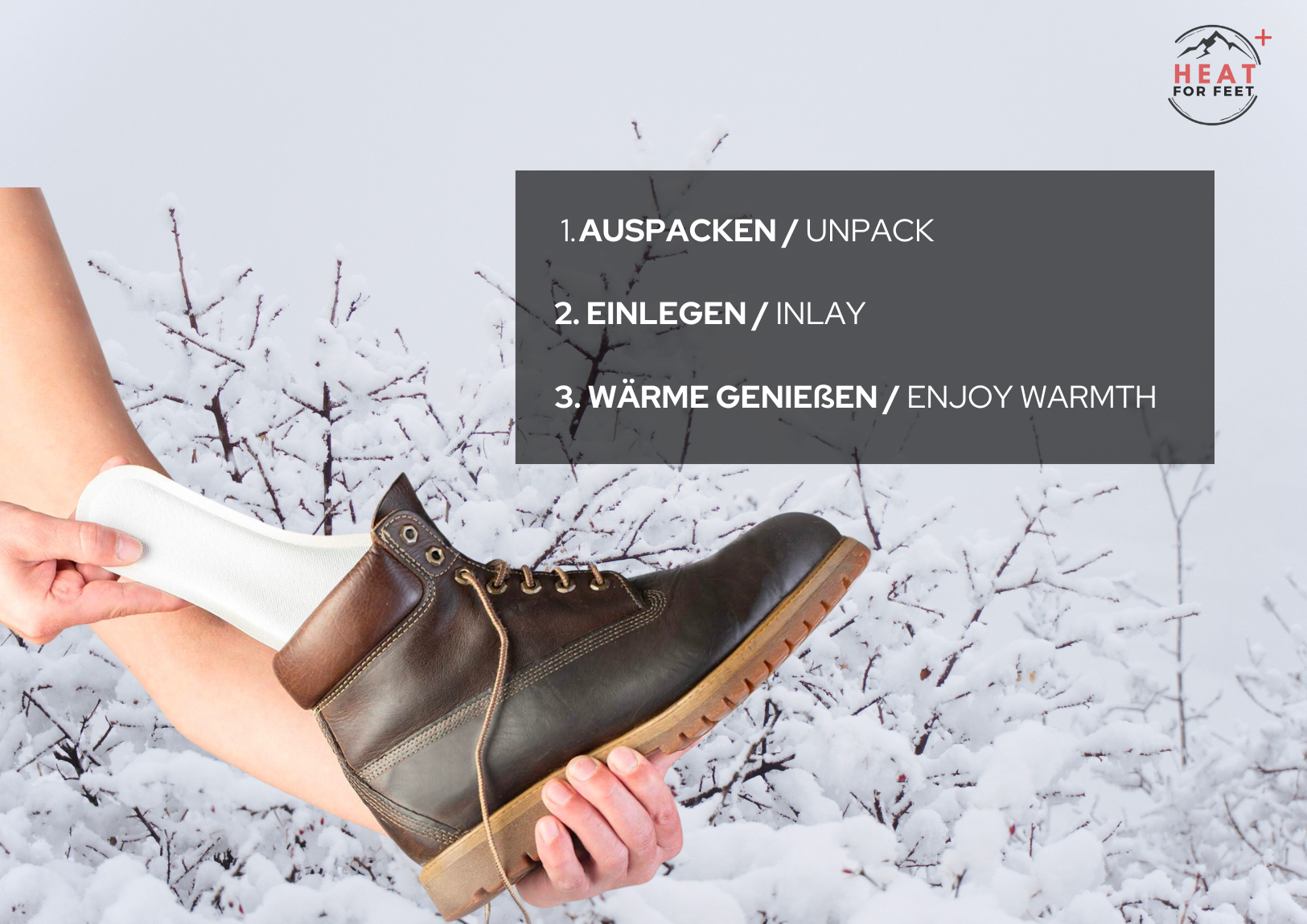 Heat for Feet, 10 Paar Wärmesohlen, bis zu 12 Std. Wärme, Einheitsgröße 36-46, dünn & flexibel, Sohlenwärmer,Sofort wärmende Einlegesohlen,Schuhwärmer