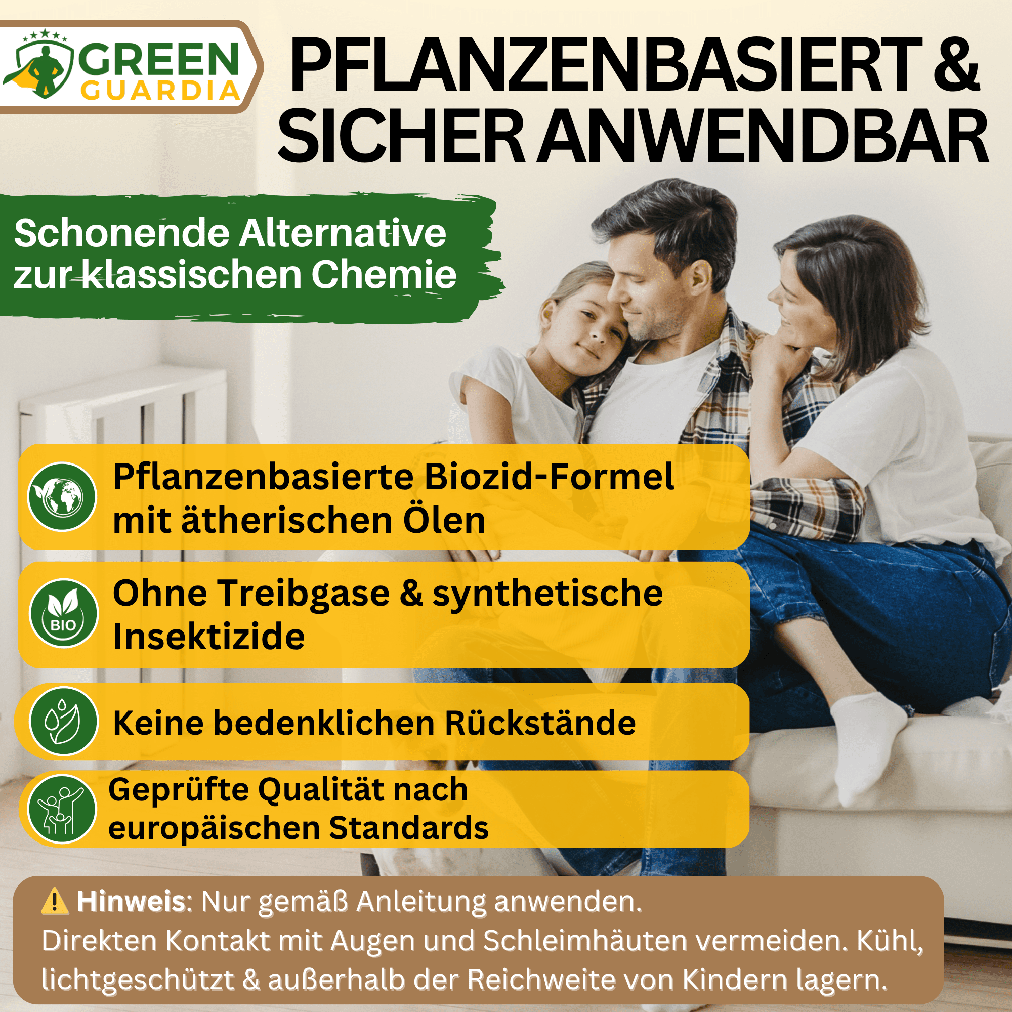 Bettwanzen - Abwehrspray Power - Konzentrat - Green Guardia - Ihr Experte für Schädlinge und Pflanzen
