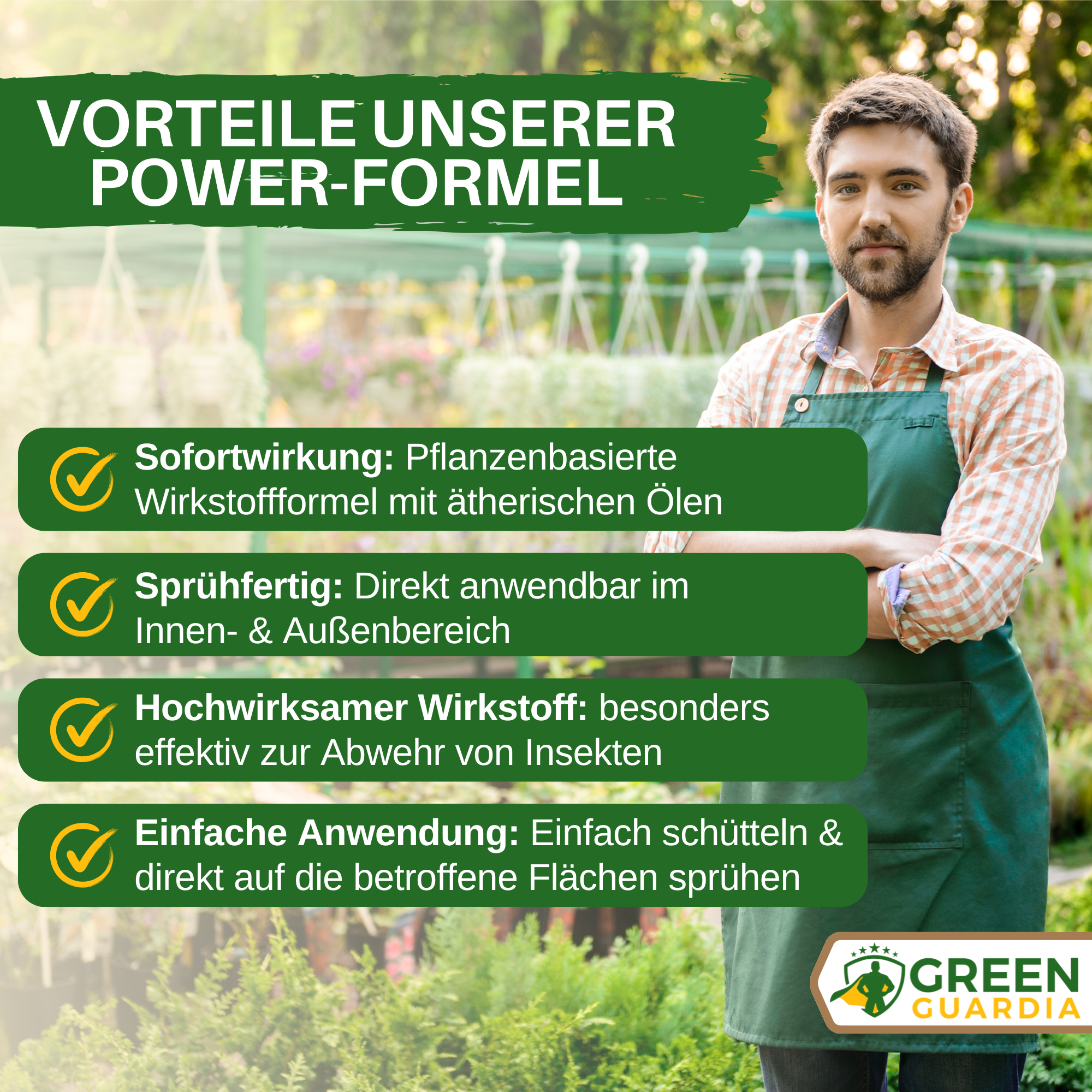 Bettwanzen - Abwehrspray Power - Konzentrat - Green Guardia - Ihr Experte für Schädlinge und Pflanzen