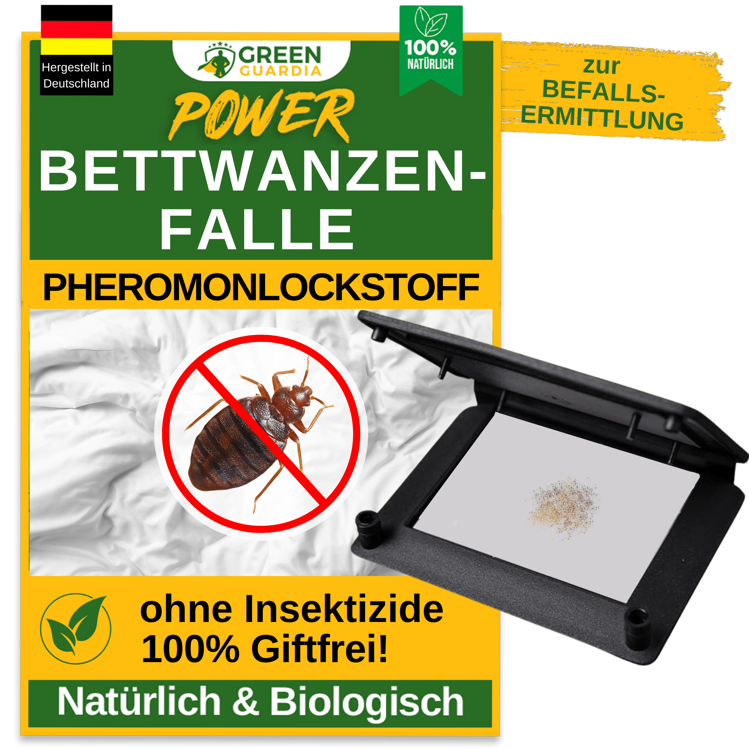 Bettwanzen Falle mit Pheromon - Lockstoff - Green Guardia - Ihr Experte für Schädlinge und Pflanzen