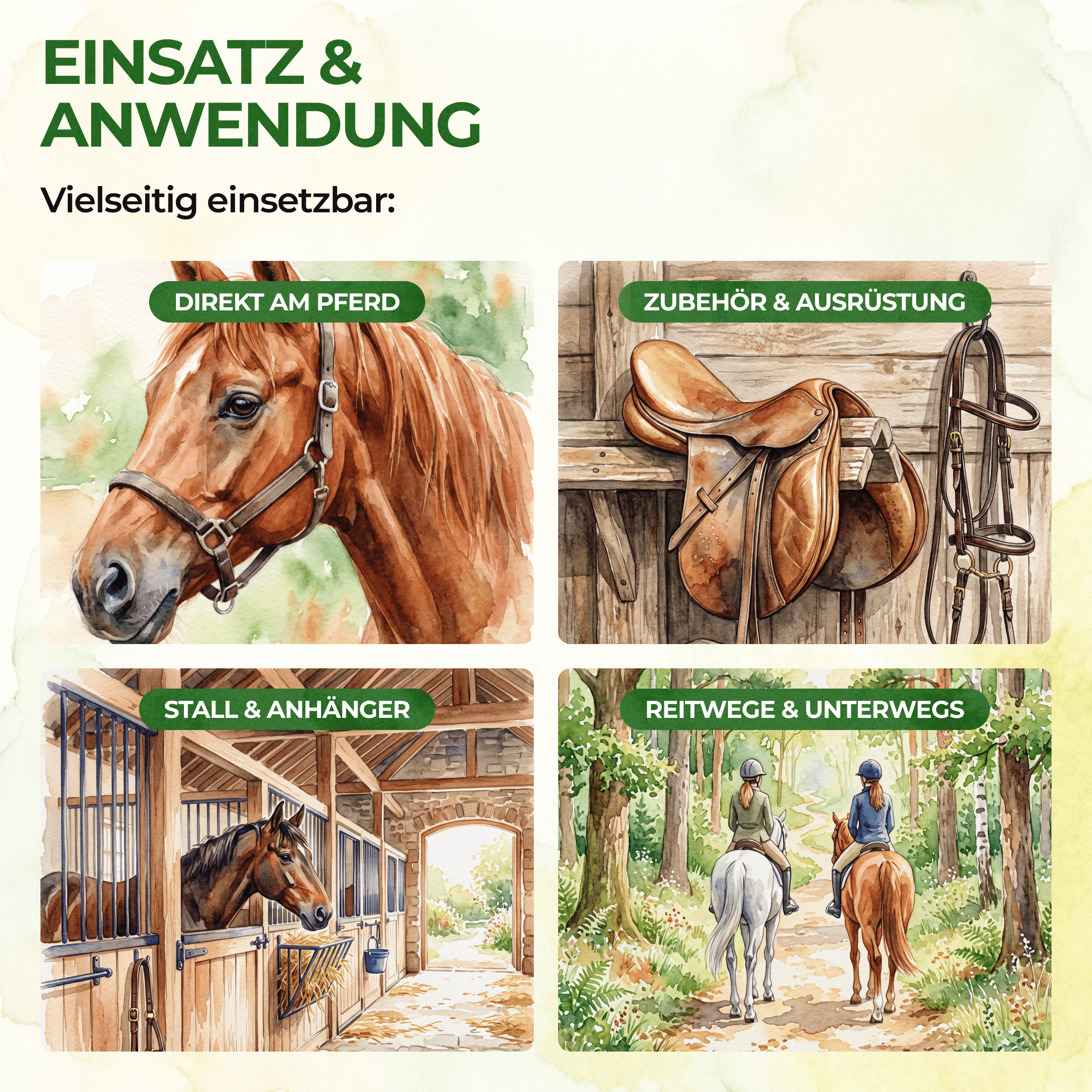 Bremsen/Fliegen Abwehrspray Power-Konzentrat für Pferde - 500ml - Green Guardia - Ihr Experte für Schädlinge und Pflanzen