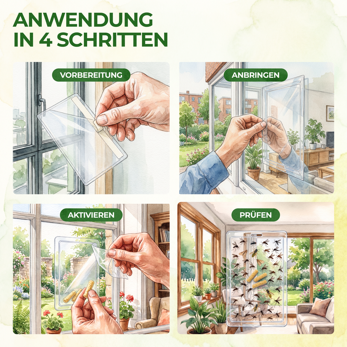 Flying insect window trap