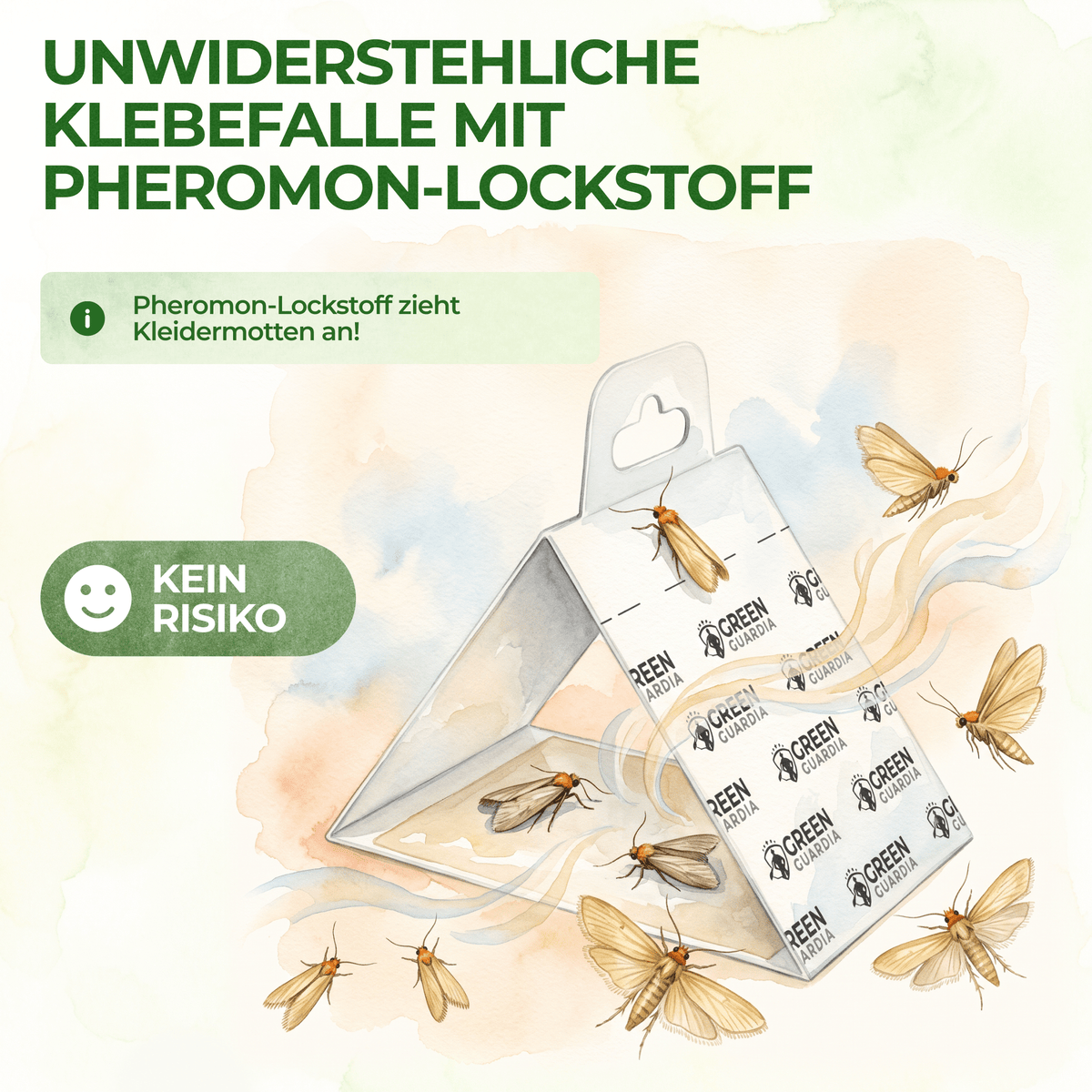 Kleidermotten-Fallen mit Pheromonlockstoff - Green Guardia - Ihr Experte für Schädlinge und Pflanzen