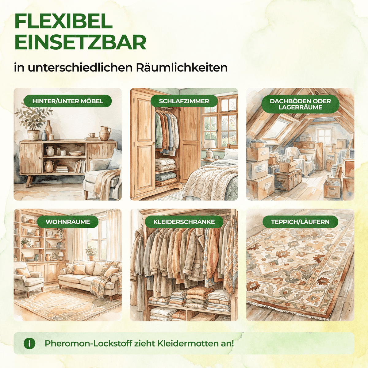 Kleidermotten-Fallen mit Pheromonlockstoff - Green Guardia - Ihr Experte für Schädlinge und Pflanzen