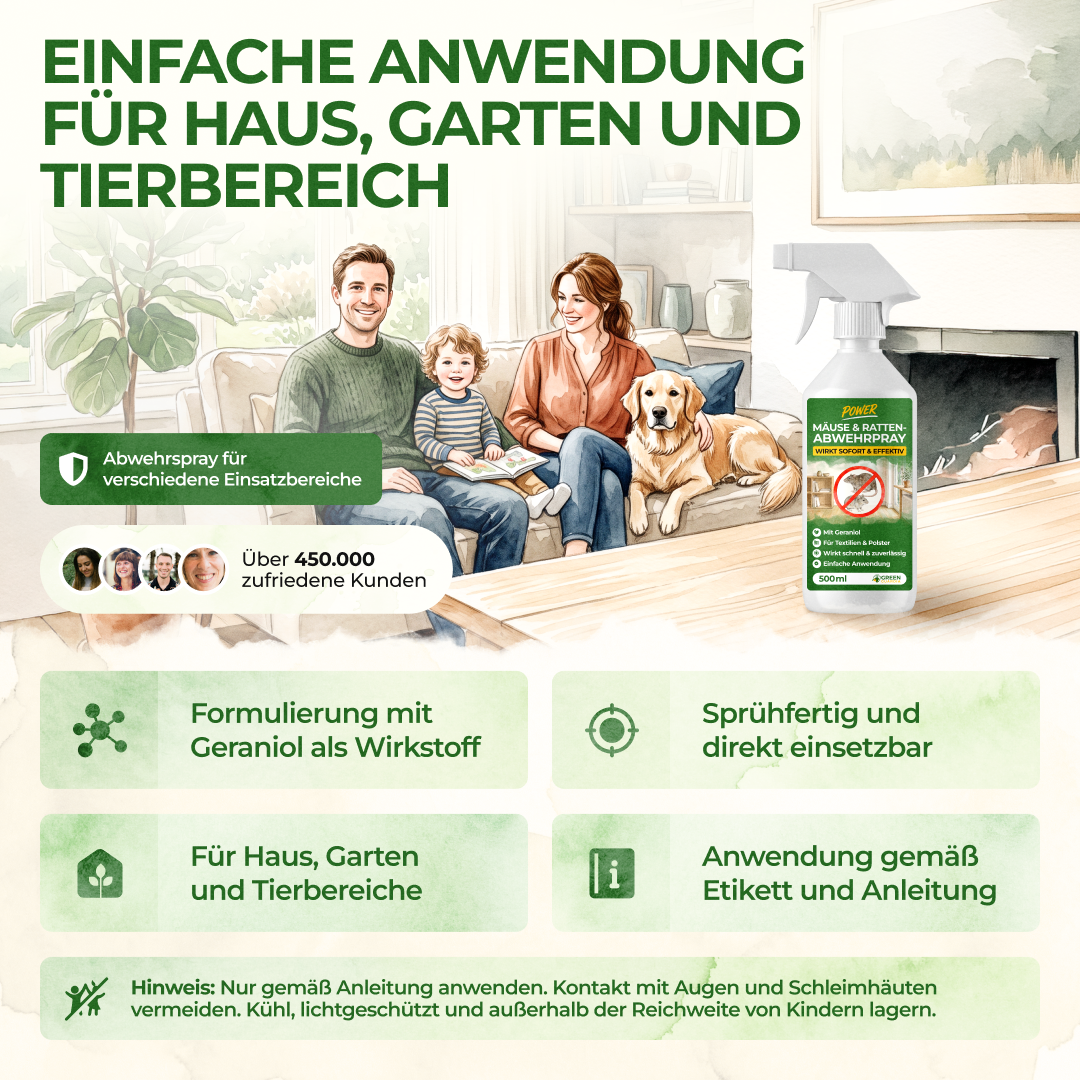 Mus/Rotteafvisende Spray Kraftkoncentrat