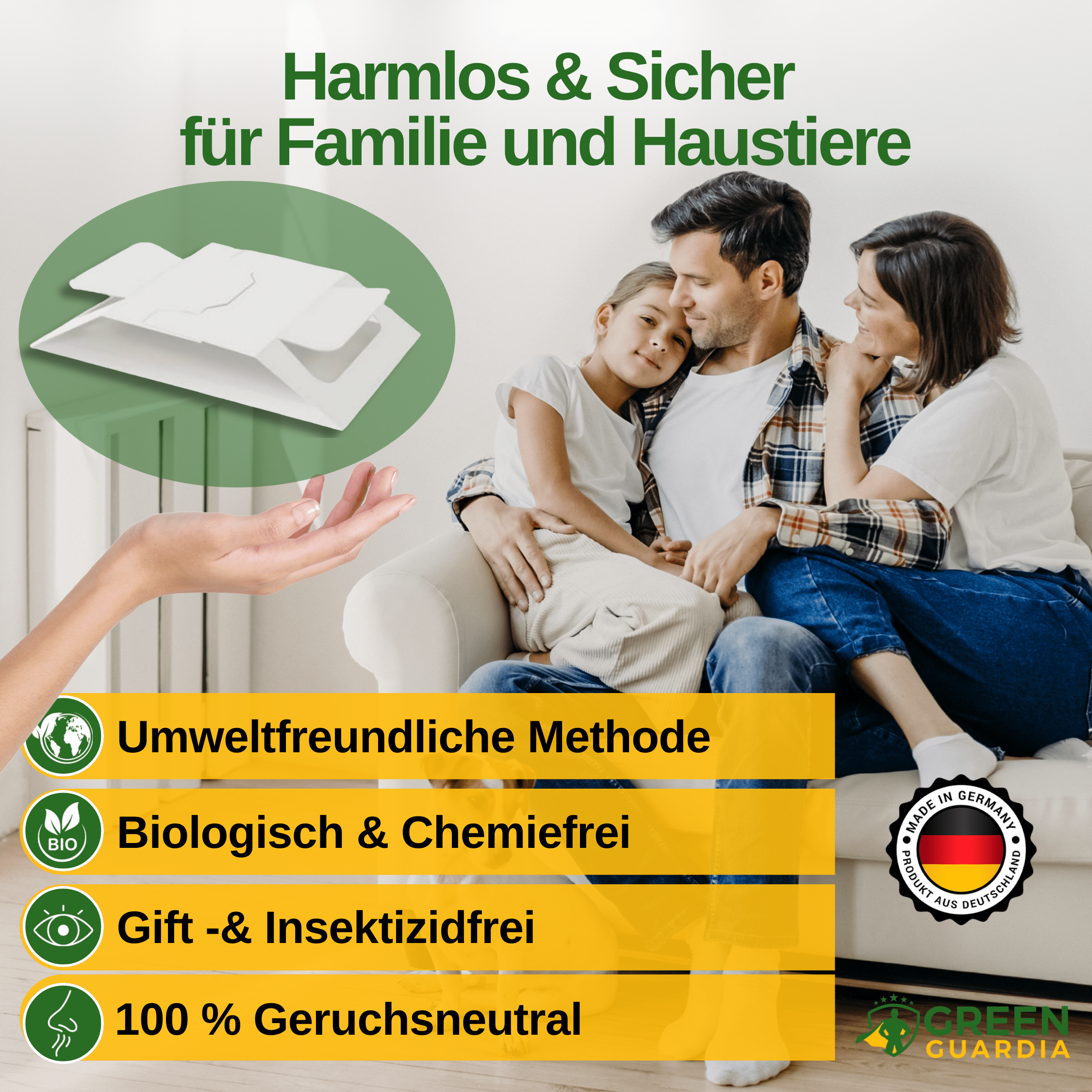 Papierfisch Falle mit Spezial - Lockstoff - Green Guardia - Ihr Experte für Schädlinge und Pflanzen