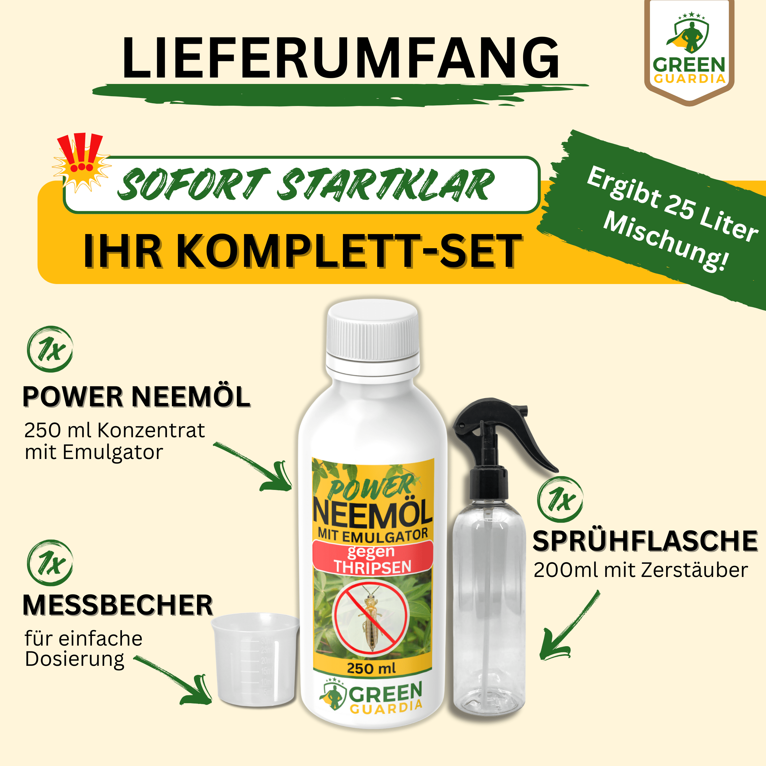 Power Neemöl gegen Thripse - Green Guardia - Ihr Experte für Schädlinge und Pflanzen