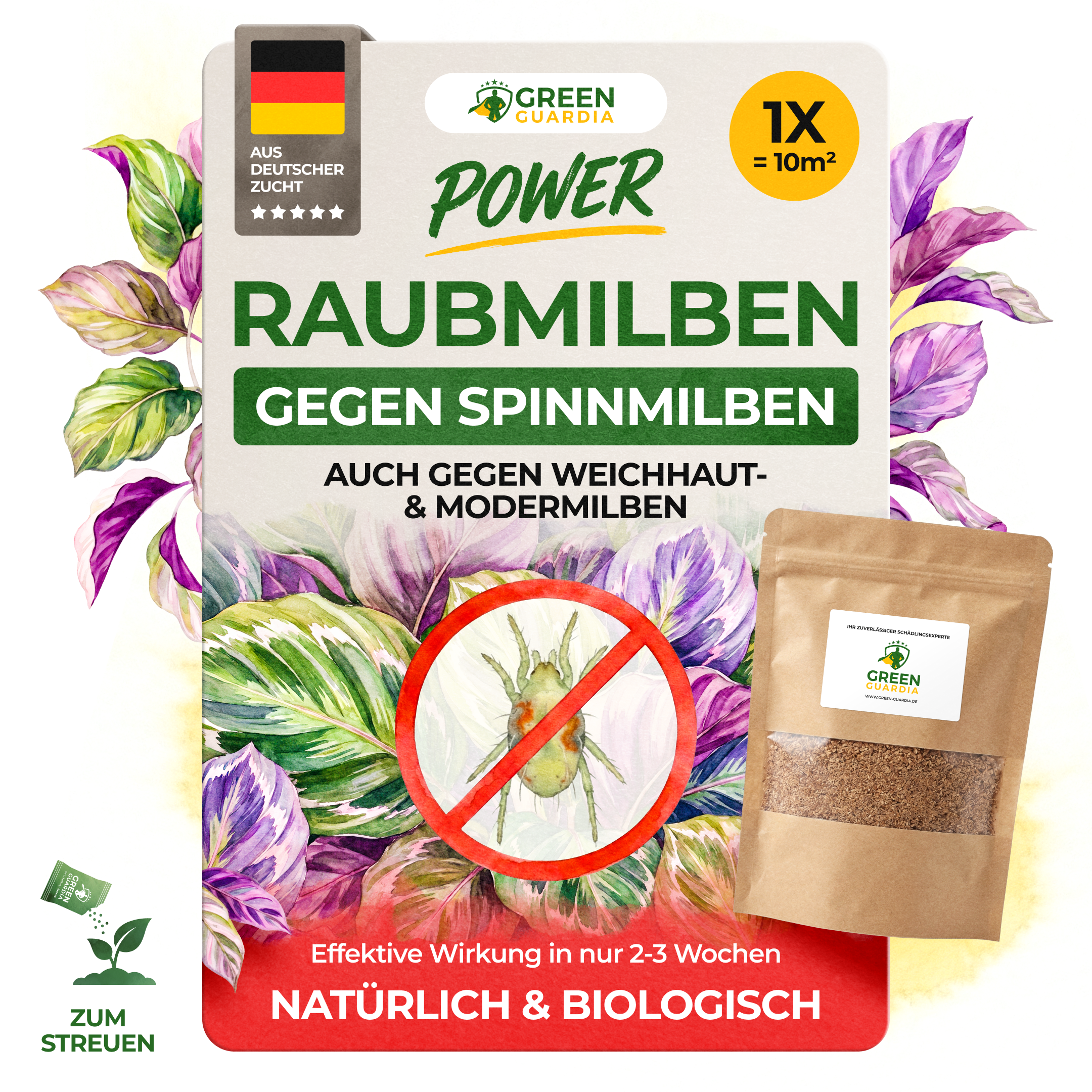 Raubmilben gegen Spinnmilben - Green Guardia - Ihr Experte für Schädlinge und Pflanzen