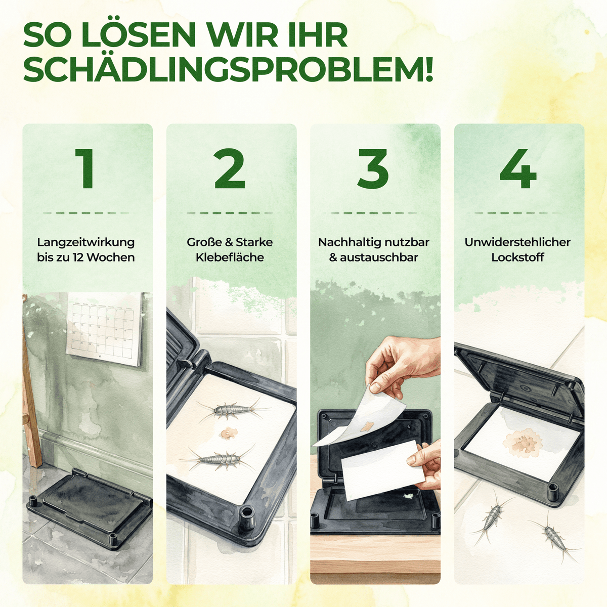 Silberfisch Falle - Green Guardia - Ihr Experte für Schädlinge und Pflanzen