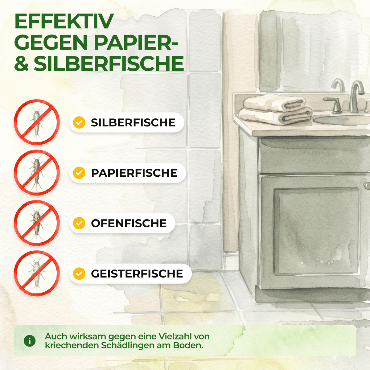 Silberfisch Falle - Green Guardia - Ihr Experte für Schädlinge und Pflanzen