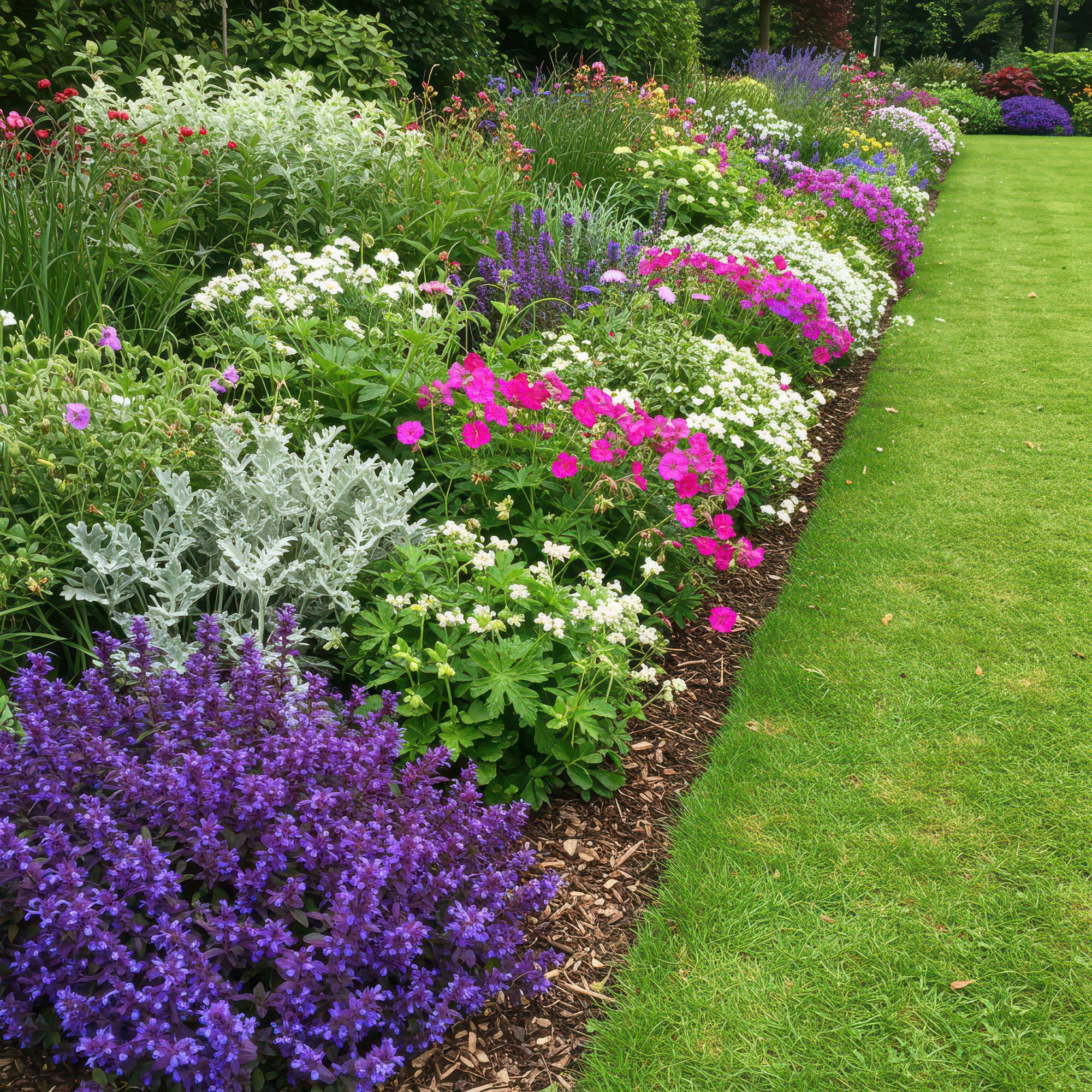Staudenpaket Bodendecker – 24 Stauden – für ca. 3 m² – verschiedene Farben – pflegeleicht – 11 cm Topf - Green Guardia - Ihr Experte für Schädlinge und Pflanzen