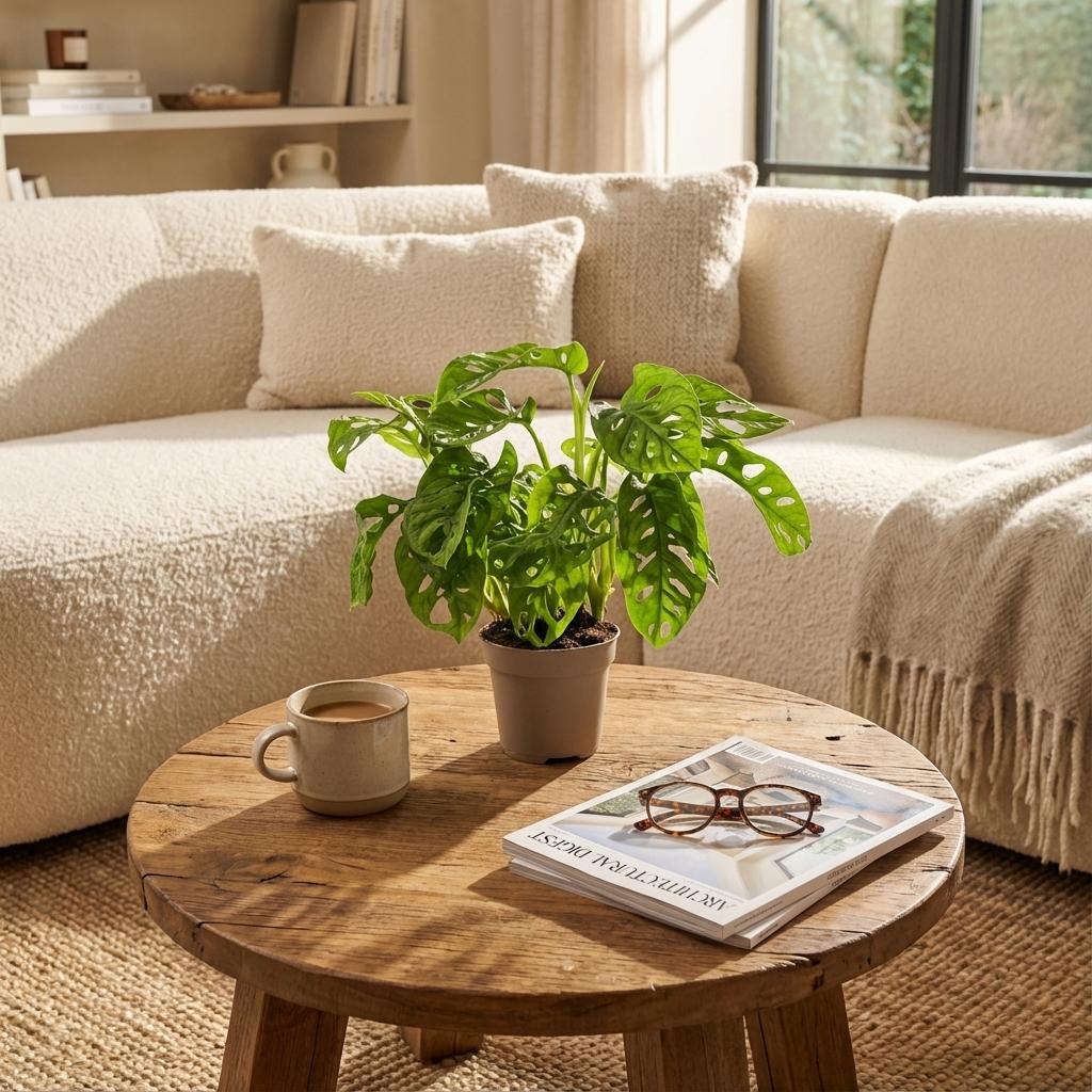 Monstera 'Monkey Mask' – klatre- og slyngplante, 12 cm potte, 25-35 cm højde