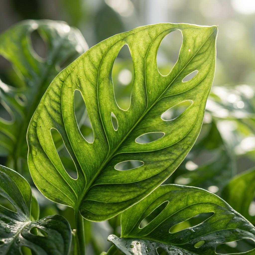 Monstera 'Monkey Mask' – klatre- og slyngplante, 12 cm potte, 25-35 cm højde